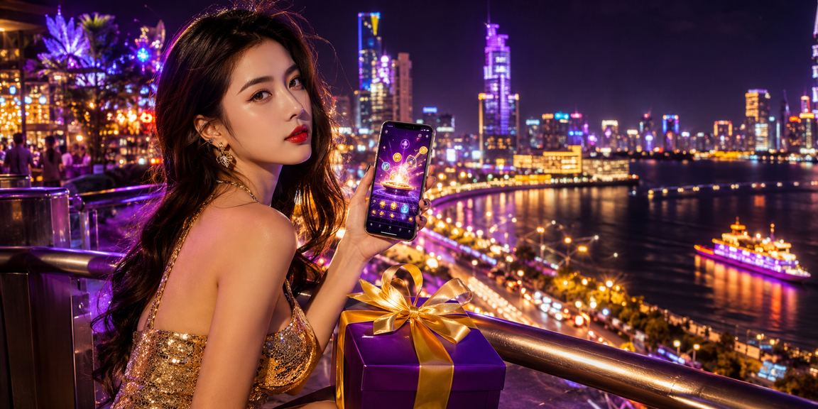 Người dùng Sài Gòn chơi casino trực tuyến trên điện thoại dưới ánh đèn neon về đêm